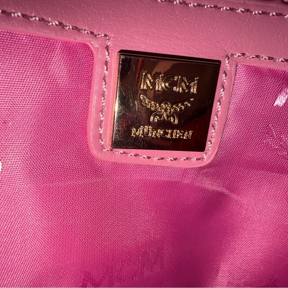 Pink MCM backpack visetos STUDS - Picture 12 of 12